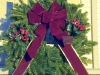 Decorated Fresh Christmas Wreaths - Burgundy