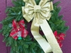Decorated Fresh Christmas Wreaths - Gold