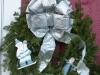 Decorated Fresh Christmas Wreaths -  Silver