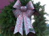 Decorated Fresh Christmas Wreaths - White-Red with PInecones